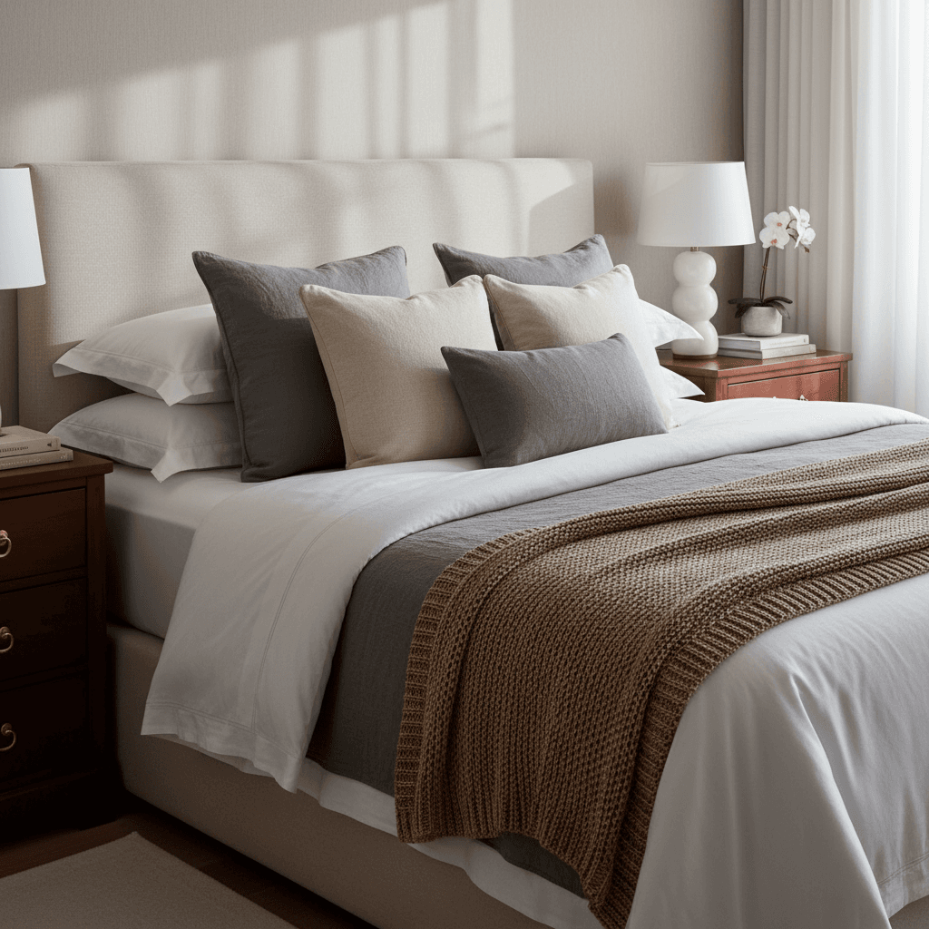 Chambre principale spacieuse et élégante