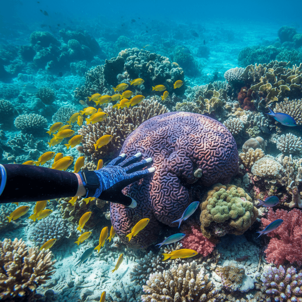 Couple en train de faire du snorkeling dans les eaux cristallines de Maurice